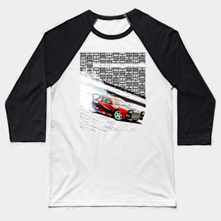 Drift Car Design Baseball T-Shirt